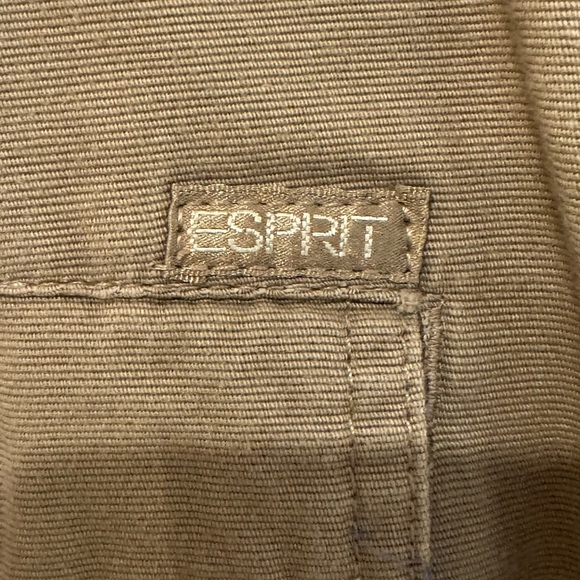 Vintage 90’s Esprit tan 100% Cotton skirt with cool buckle size 11/12 P1.2 - Picture 7 of 16